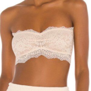 Free People Boho Lace Bandeau Bra Lacey Looks Nude